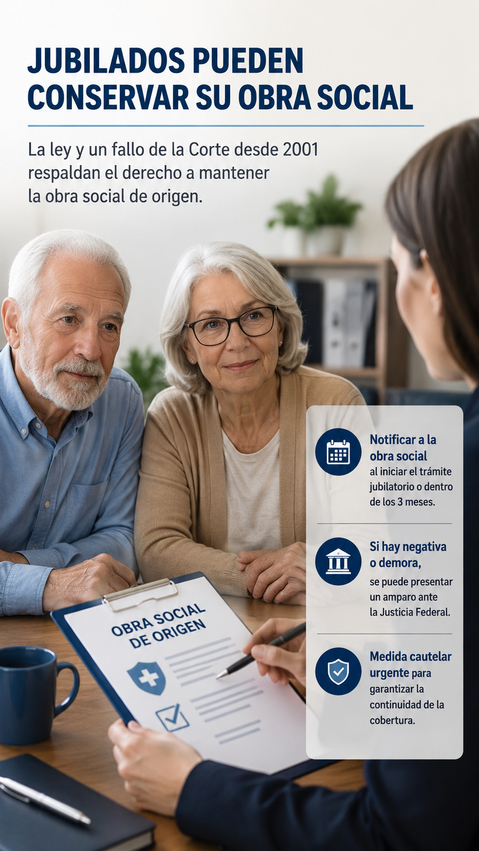 JUBILADOS PUEDEN CONSERVAR SU OBRA SOCIAL AL RETIRARSE, AUNQUE PERSISTEN LOS OBSTÁCULOS