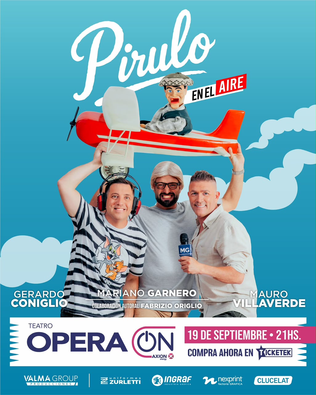 “PIRULO EN EL AIRE” LLEGA AL TEATRO ÓPERA