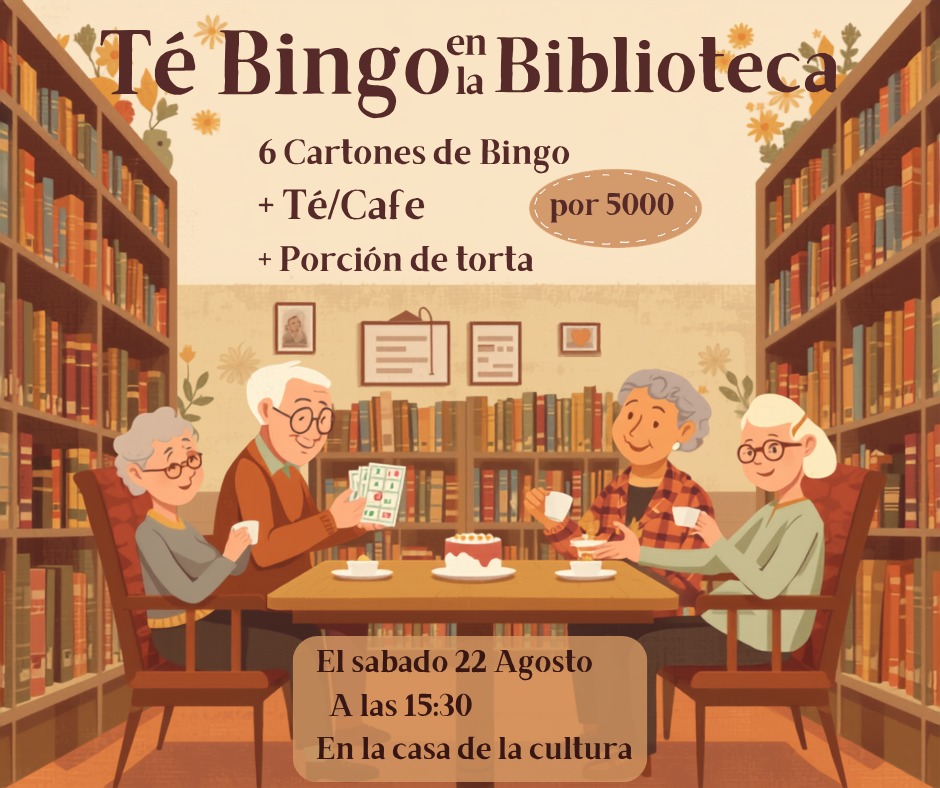 LA BIBLIOTECA “EFRAÍN U. BISCHOFF” ORGANIZA EVENTO PARA RECAUDAR FONDOS