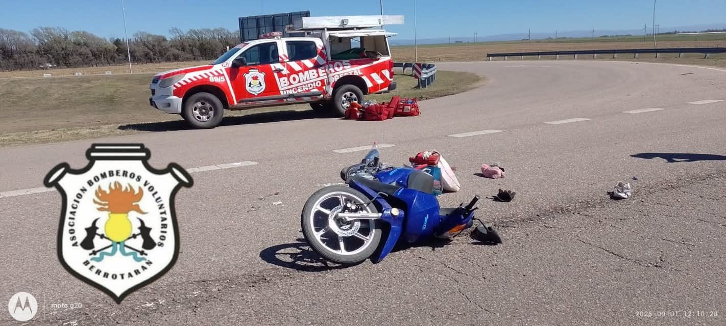 ELENA: ACCIDENTE EN EL ACCESO OESTE